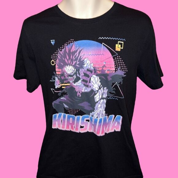 Anime Kirishima Pink Graphic Shirt Size Medium #4 - Picture 2 of 4